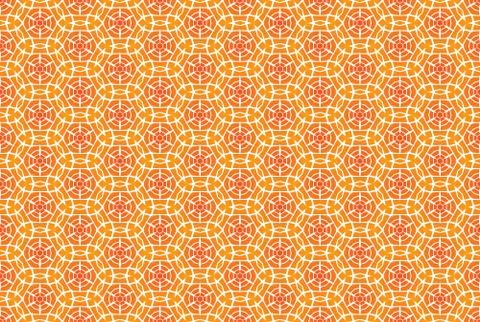 Seamless geometric pattern. Used gradient, in orange, white colors. Stock Illustration