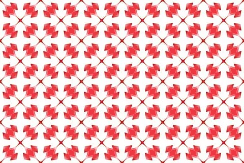 Seamless geometric pattern. Used gradient, in red colors, white background. Stock Illustration