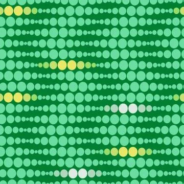 Seamless geometric pattern. Vertical wavy dots. Vector repeating texture with Stock Illustration