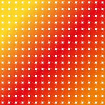 Seamless geometric pattern with a vibrant gradient from yellow to red Stock Illustration