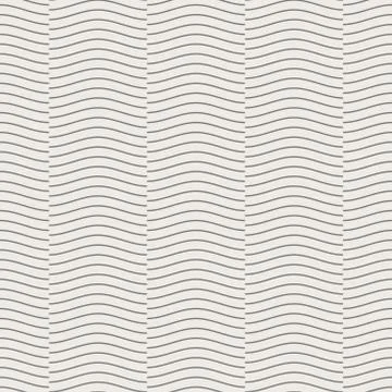 Seamless geometric pattern, wave line overlap on light brown background Stock Illustration