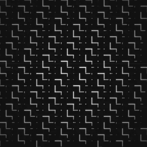Seamless Geometric Pattern of White Zigzag Lines on Black Background Stock Footage 346283396