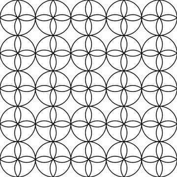 Seamless geometric pattern whith black color lines. Stock Illustration