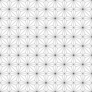 Seamless geometric pattern wind rose rhombuses and triangles, vector complex Stock Illustration