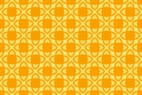 Seamless geometric pattern. In yellow, orange colors. Stock Illustration