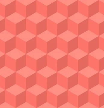 Seamless geometric pink banner. Vector illustration. Stock Illustration
