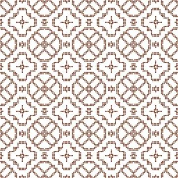 Seamless geometric pixel art pattern Stock-Illustration