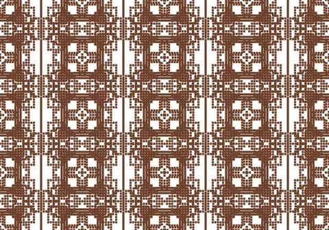 Seamless geometric pixel art pattern Stock-Illustration