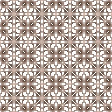 Seamless geometric pixel art pattern Stock-Illustration