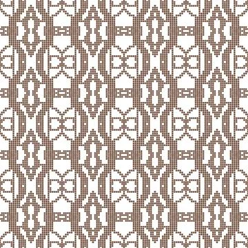 Seamless geometric pixel art pattern Illustrazione stock