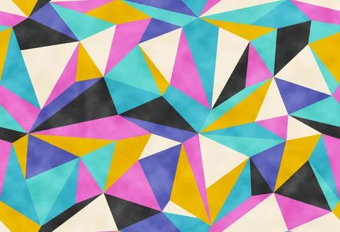 Seamless geometric polygon pattern. Illustrazione stock