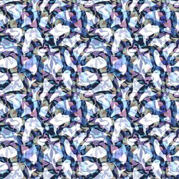 Seamless geometric pop art pattern. Bright colorful fragments, spots, stripes Stock Illustration