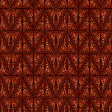 Seamless geometric as a pseudo 3D pattern Stock Illustration