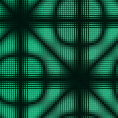 Seamless geometric sci-fi pattern background with glowing cyan mesh texture Stock Footage 342524680