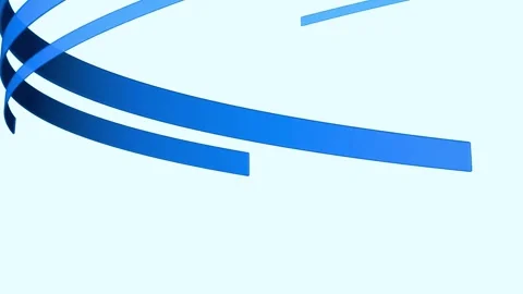 Seamless geometric shape transition animation. Abstract 3D blue Vídeo Stock 340003451
