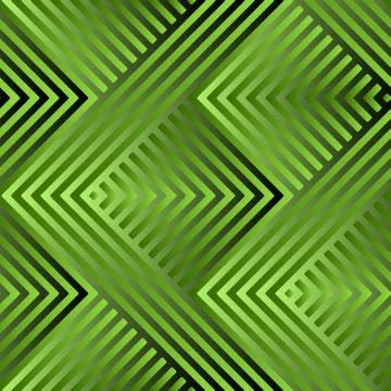 Seamless geometric shapes green pattern vector for decoration. Stock Illustration