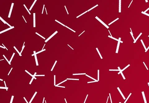 Seamless Geometric Small Patterned Lines On Modern Red Background Stock Illustration