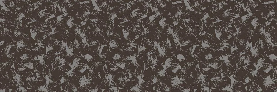 Seamless geometric splatter vector border pattern. Modern hand drawn dry brush Stock Illustration