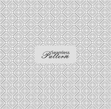Seamless geometric square line pattern background in black and white for mo.. Stock Illustration