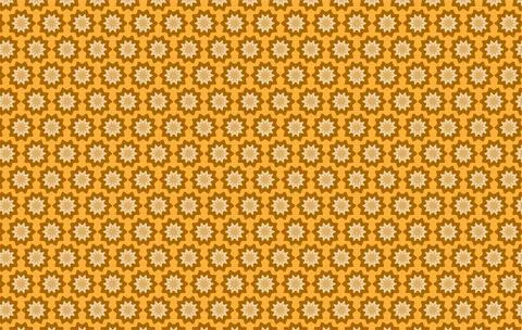 Seamless Geometric Star Pattern Background With Moroccan Arabesque Tiles In.. Stock Illustration