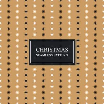 Seamless geometric star pattern - xmas design. Christmas vector elegant Illustrazione stock