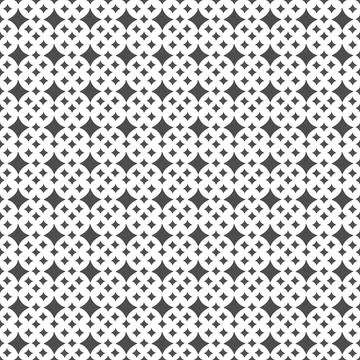 Seamless Geometric Starburst Tile Pattern 스톡 일러스트