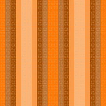 Seamless geometric striped checkered bright orange pattern stylish background Stock Illustration