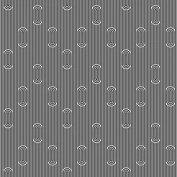 Seamless geometric striped pattern. Monochrome striped loopy ribbon, with maze Stock-Illustration