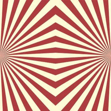 Seamless geometric striped red pattern. Decorative abstract illusion background Иллюстрация