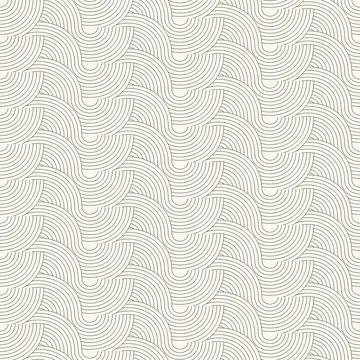 Seamless geometric striped wave pattern - minimal abstract vector backgroun.. Stock Illustration