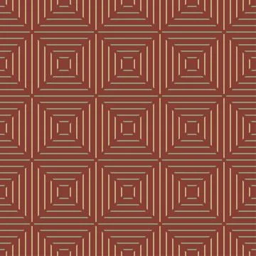 Seamless geometric tile linear pattern with hatched squares. minimalist ornat Illustrazione stock