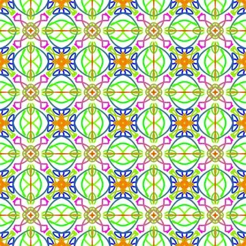 Seamless geometric tile pattern Stock Illustration