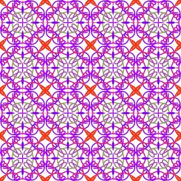 Seamless geometric tile pattern Stock Illustration