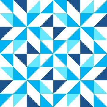 Seamless geometric tiles pattern Stock Illustration