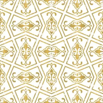 Seamless geometric tiling pattern Stock Illustration