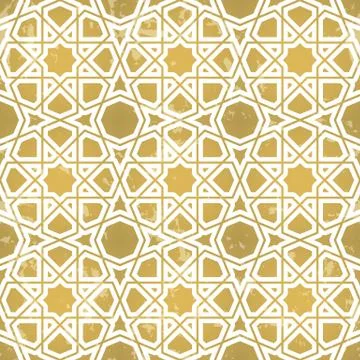 Seamless geometric tiling pattern Stock Illustration