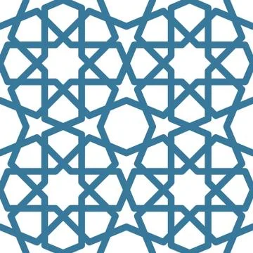 Seamless geometric tiling pattern Stock Illustration