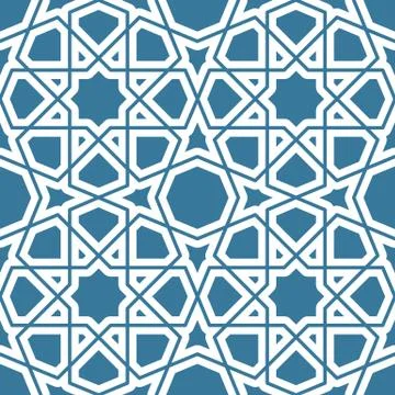 Seamless geometric tiling pattern Stock Illustration