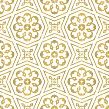 Seamless geometric tiling pattern Stock Illustration