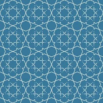 Seamless geometric tiling pattern Stock Illustration