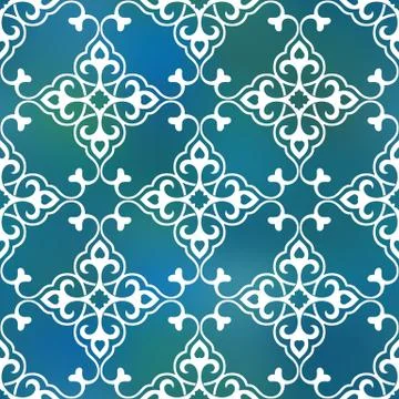Seamless geometric tiling pattern Stock Illustration