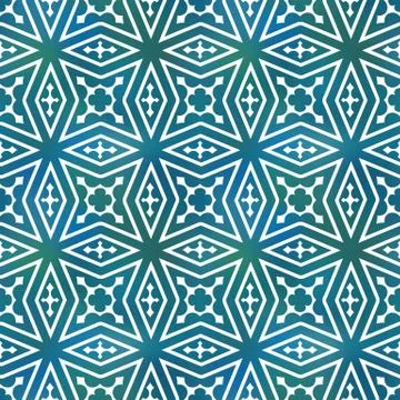 Seamless geometric tiling pattern Stock Illustration