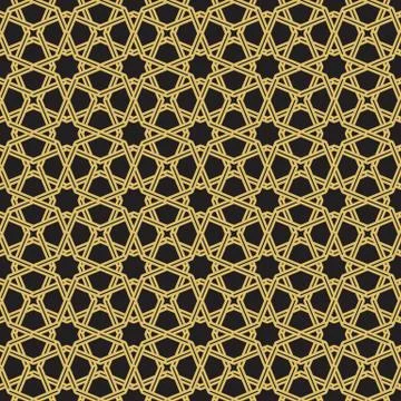 Seamless geometric tiling pattern Stock Illustration