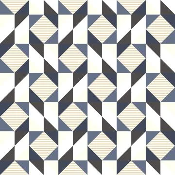 Seamless Geometric Triangle Pattern in Neutral Tones 스톡 일러스트