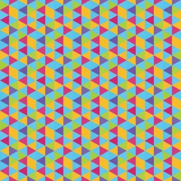 Seamless geometric triangles background. Mosaic Stock Illustration