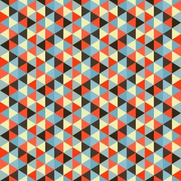 Seamless geometric triangles background. Mosaic Stock Illustration