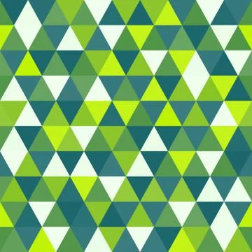 Seamless geometric triangles background. Mosaic Stock Illustration
