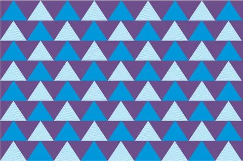 Seamless Geometric Triangles Patterns Stock Illustration