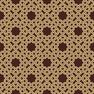 Seamless Geometric Vector Background Stock Illustration