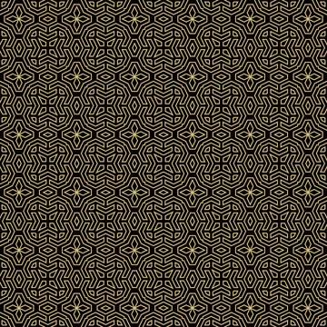 Seamless Geometric Vector Background, Modern Abstract Pattern Stock Illustration